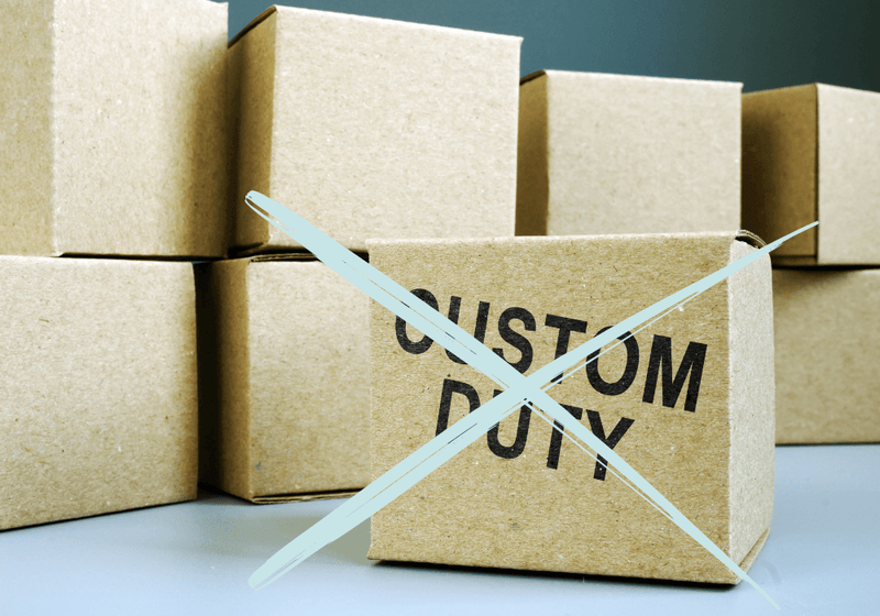 No Customs Charges
