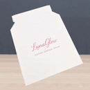 White Cardboard Envelopes Printed Sample