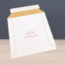 White Cardboard Envelopes Printed Sample