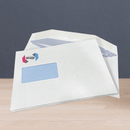 Custom Printed Franking Logo Folding Inserting Machine Envelopes Printed Sample