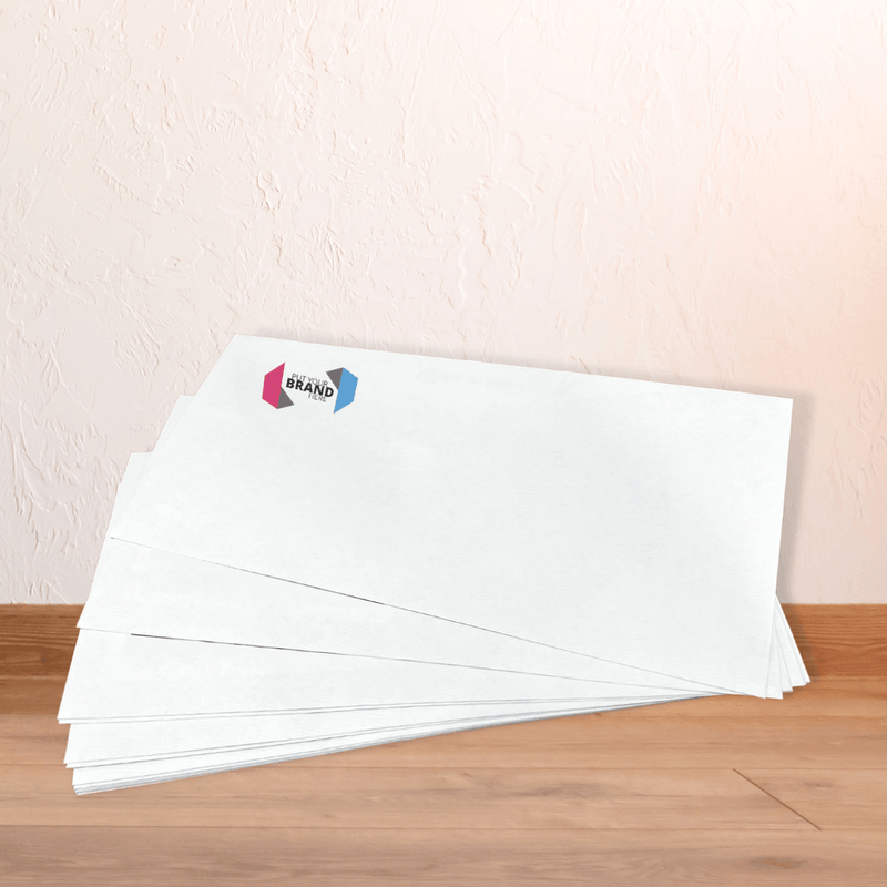 Custom Printed Franking Logo Folding Inserting Machine Gummed Envelopes Printed Sample