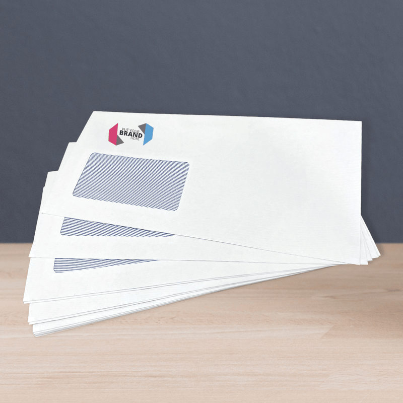 Custom Printed Franking Logo Folding Inserting Machine Gummed Envelopes Printed Sample