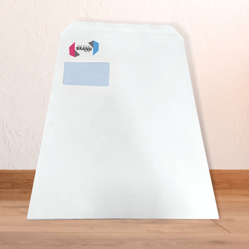 Custom Printed Franking Logo Self Seal Envelopes Printed Sample