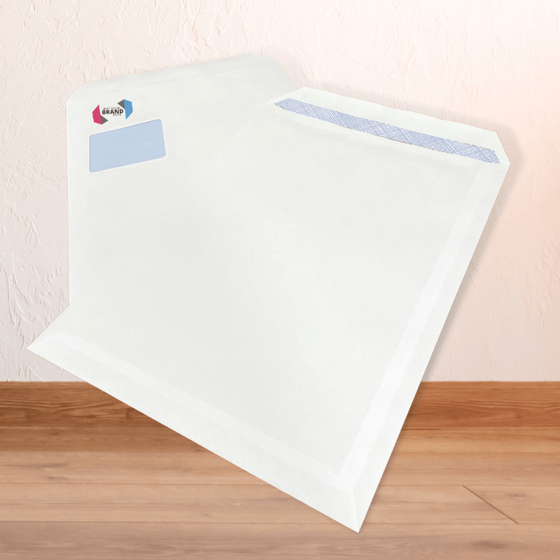 Custom Printed Franking Logo Self Seal Envelopes Printed Sample