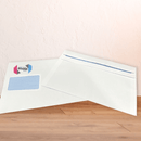 Custom Printed Franking Logo Self Seal Envelopes Printed Sample