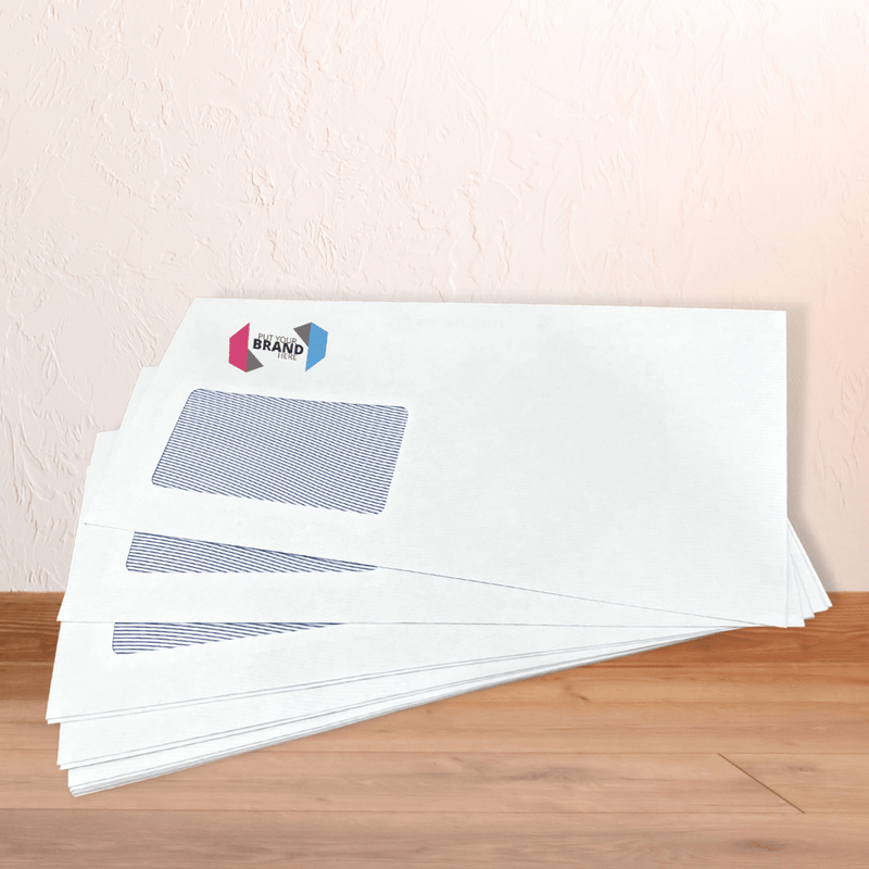 Custom Printed Franking Logo Self Seal Envelopes Printed Sample