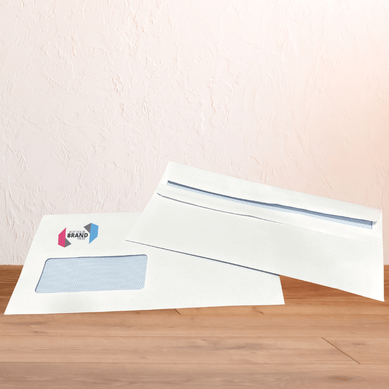 Custom Printed Franking Logo Self Seal Envelopes Printed Sample