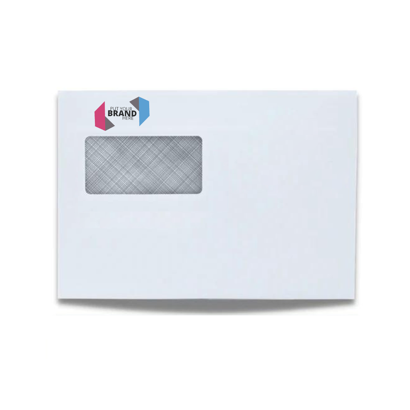 Custom Printed Franking Logo Folding Inserting Machine Gummed Envelopes Printed Sample