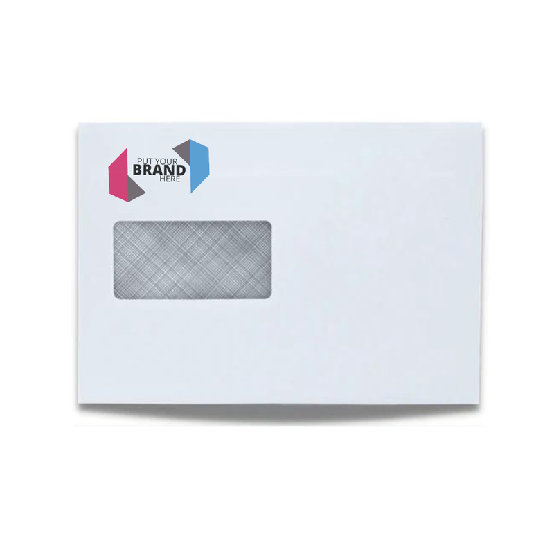 Custom Printed Franking Logo Folding Inserting Machine Gummed Envelopes Printed Sample